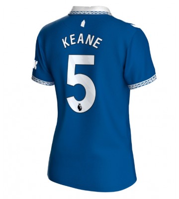 Everton Michael Keane #5 Hjemmebanetrøje Dame 2023-24 Kort ærmer